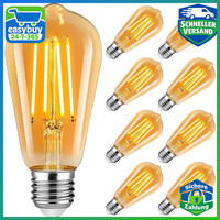 Edison Vintage GlüHbirne E27 6W LED Warmweiß 2700K 600LM 8 StüCk FüR Café Bar