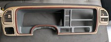 1999 2000 Cadillac Escalade Woodgrain Dash Radio Cluster Surround Bezel Trim