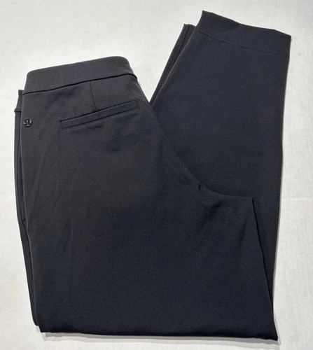 Womens Lululemon Sz Medium Tapered Leg Mid Rise 7/8 Pant Luxtreme LW5FWDS Black