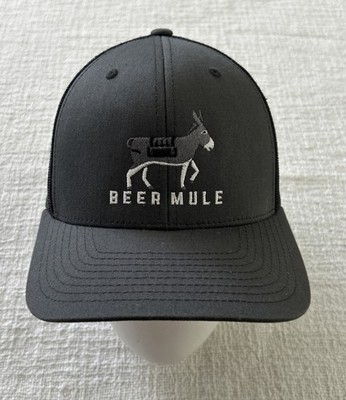 Beer Mule Bottle Shop Pour House Gray Snapback Trucker Cap Hat Watsonville CA