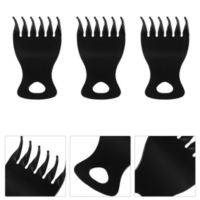 6pcs Männer Retroöl Slick Combs Frisur breites Zahn Friseur Kämme