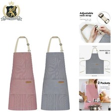 Versatile 2 Pack Chef Aprons: Adjustable Machine Washable for Every Occasion
