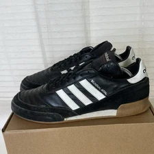 adidas Mundial Goal Core Black White Soccer 019310 Men Size 10 Shoes