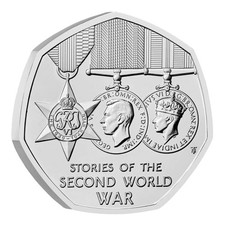 2025 50p Stories of the Second World War - BUNC in Capsule - Available on eBay
