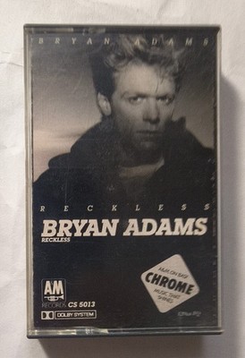 BRYAN ADAMS Reckless (1984, Cassette) Summer Of 69, Run To You 