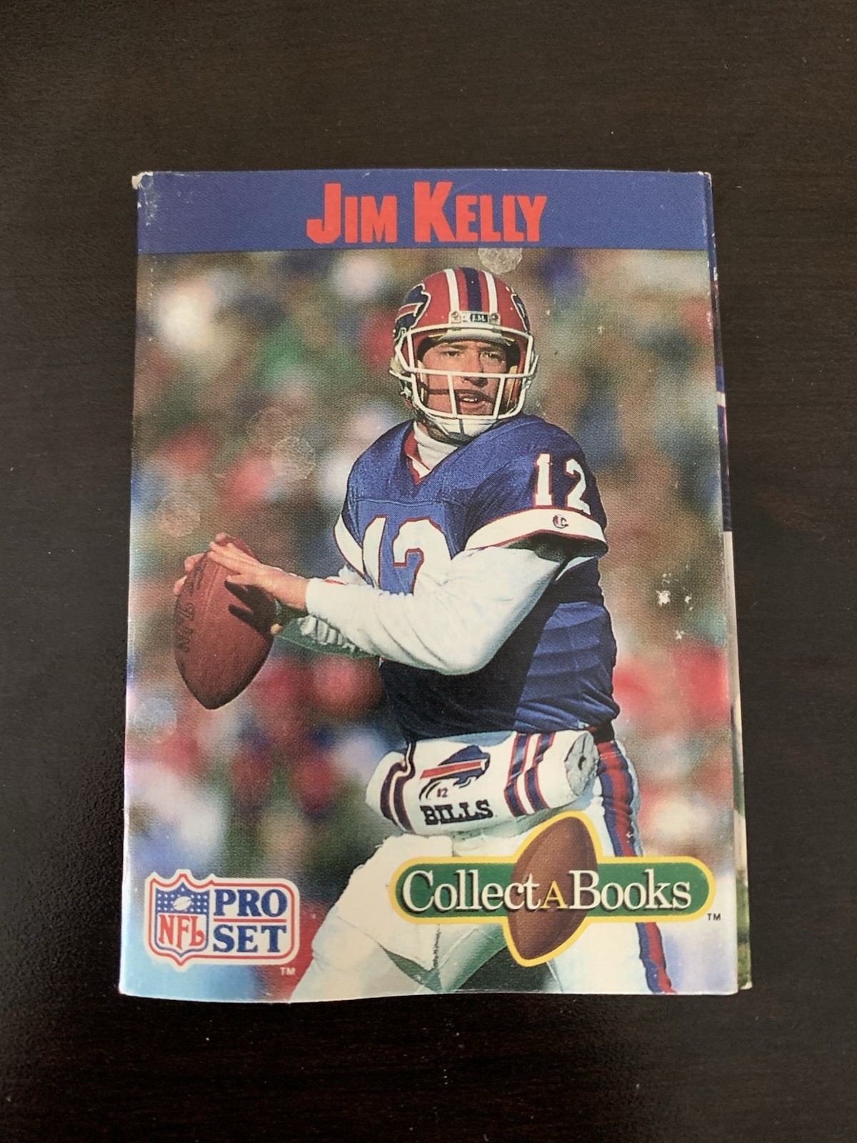 Jim Kelly 1990 Pro Set Collect-A-Books #NNO Bills NFL