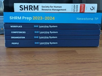 SHRM Learning System Books 2023 Set of 4 for SHRM -CP/SCP + Complete Study Guide