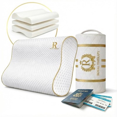 Travel Memory Foam Cervical Pillow   Contour Pillow for Neck and Shoulder Pain