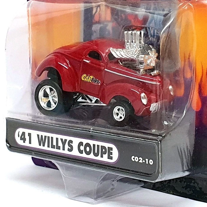 Muscle Machines 1/64 Scale 71171 C02-10 - 2001 Willys Coupe - Burgundy - Image 2 of 4