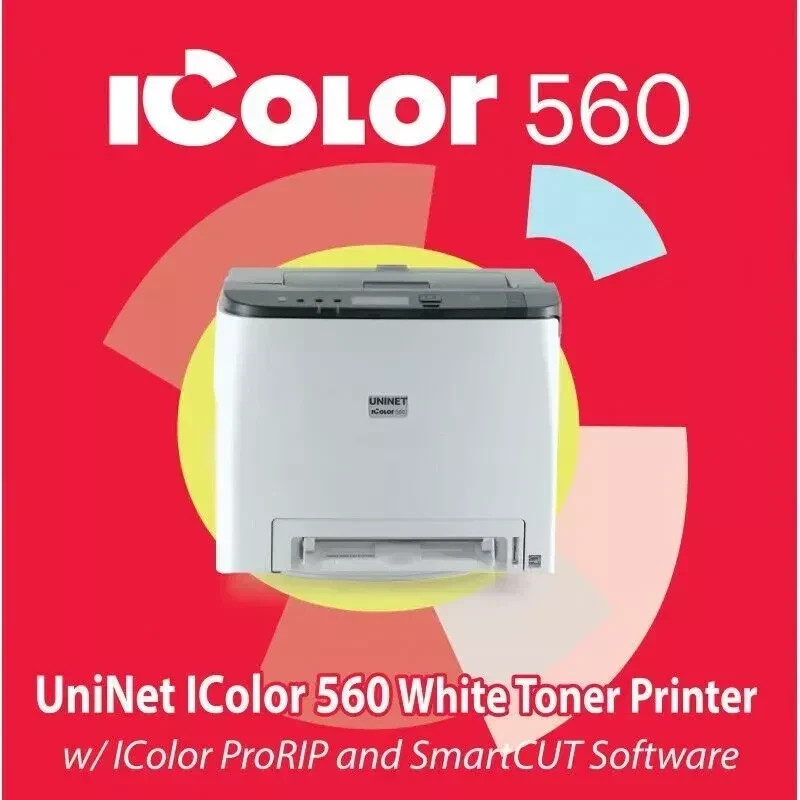 UNINET iColor 560 White Toner Printer + Pro Rip + Smart Cut