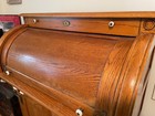 VINTAGE RIVERSIDE CYLINDER ROLL TOP SECRETARY OFFICE DESK SOLID OAK (local pick) — photo 7