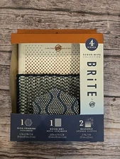 Scotch-Brite 3M Foam Mesh Scrubber Reusable 4 Quick Dry Non-Scratch Sponge (190)