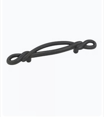 Hickory Hardware French Twist 3'' Ctr Cabinet Arch Pull Black Iron P3451-BI New