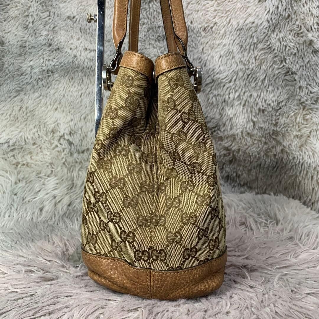 Gucci GG Monogram Canvas Tote Shoulder Bag Brown A4 Business Model 353122 Auth — image 24