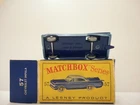 1961 MOKO Lesney Matchbox No.57 'CHEVROLET IMPALA'-DK.BLUE BASE & Box-see photos