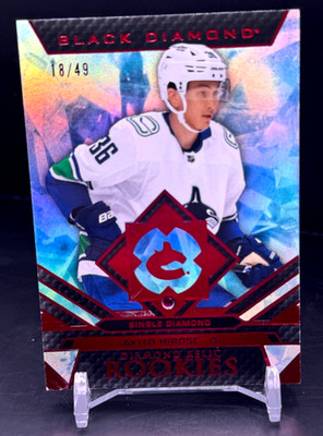 2023-24 UD Black Diamond - Akito Hirose - RUBY Diamond Relic Rookies  18/49