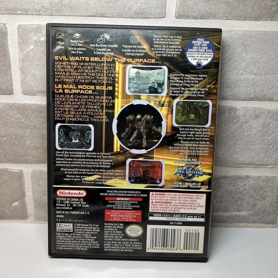 Metroid Prime - Nintendo GameCube - Game + Cover - Image 3 of 4