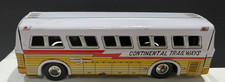 2390 - Vintage 1960's Charmy Continental Trailways Golden Eagle Tin Friction Bus