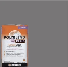 Custom Building Products PolyBlend Plus Sanded Grout 25 lbs Pewter #19