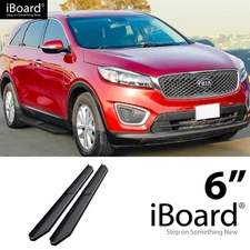 APS Running Board Black 6" Fit KIA Sorento 16-20