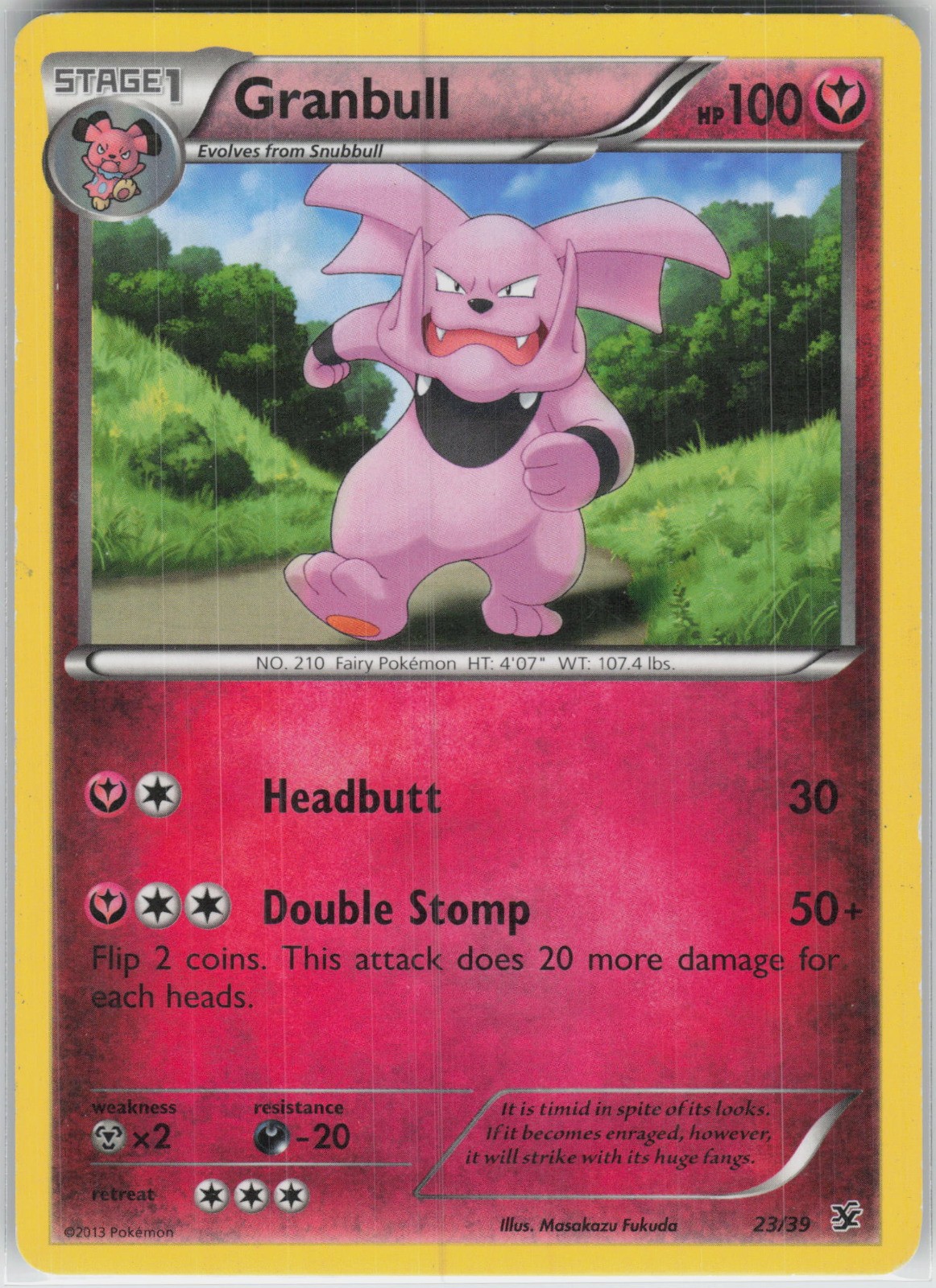 Granbull Common Kalos Starter Set 23/39 LP