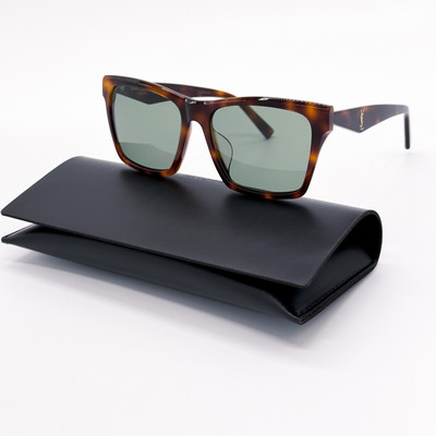 NEW SAINT LAURENT SLM104F 003 WOMEN CAT EYE HAVANA GREEN  display picture 2