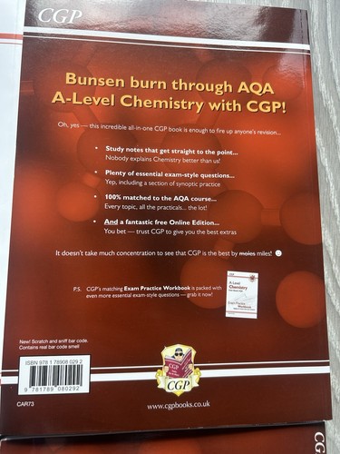 5x BUNDLE A-Level Chemistry AQA CGP Revision & Practice Workbooks + Flashcards - Picture 10 of 13