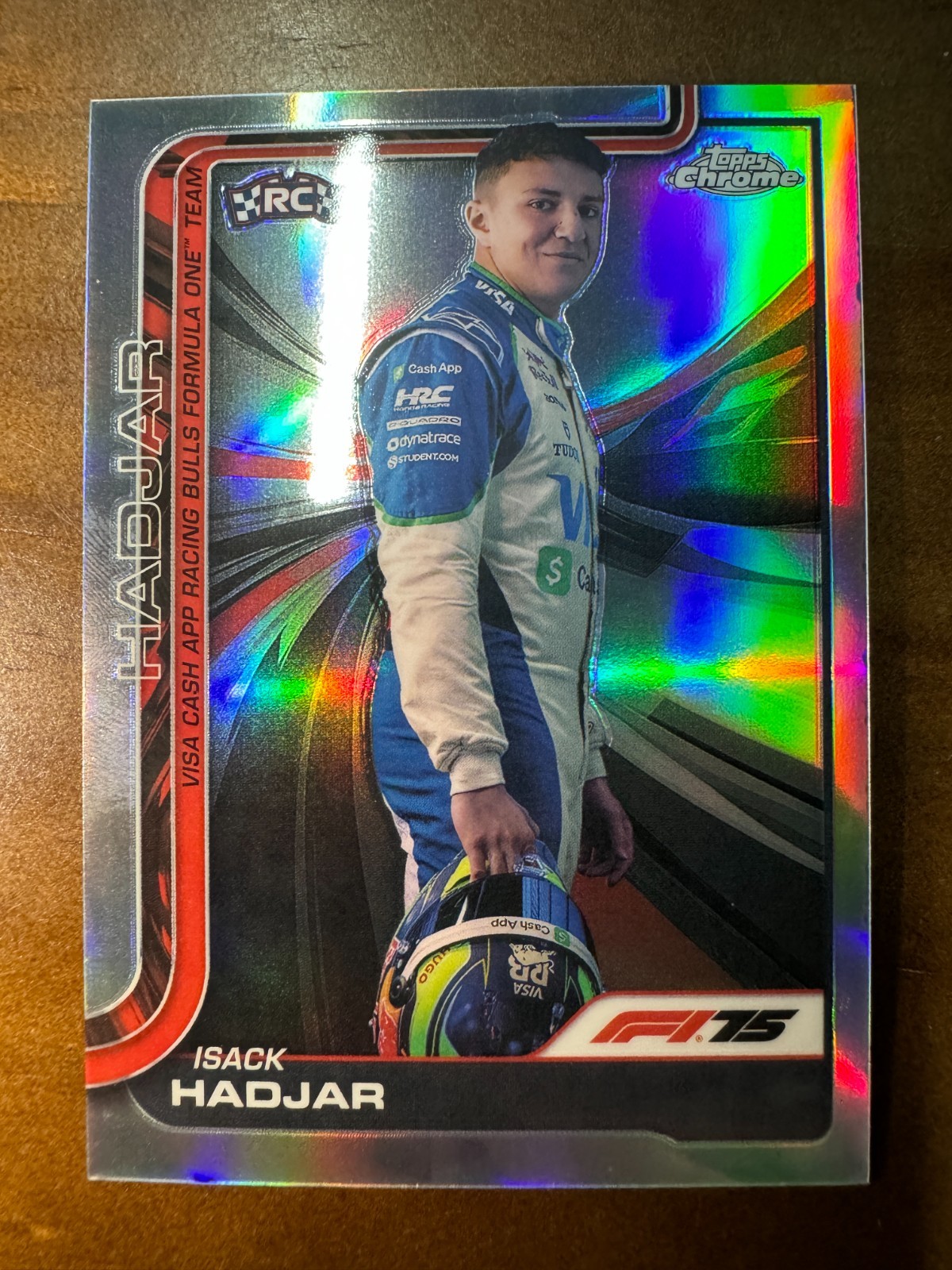 2025 Topps chrome F1 ISACK HADJAR  RC #12 Image Variation SSP   1 Rookie 🔥