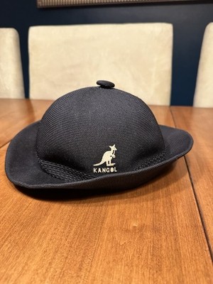 Kangol Tropic Snipe Casual Hat Black Britain Sz Small