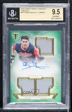 2018 Topps Triple Threads Emerald 13/50 Bradley Zimmer BGS 9.5 GEM MINT Auto n0c