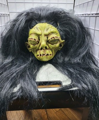 2003 The Paper Magic Group Shrunken Head Halloween Full Rubber Mask Voodoo Adult