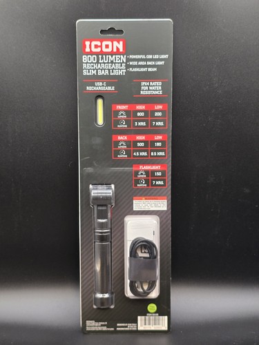 ICON 800 Lumen LED Rechargeable Magnetic Handheld Foldable Slim Work Lights #C4 - Picture 9 of 16