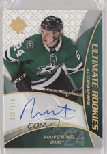 2018 Ultimate Collection 2008-09 Retro Rookies /175 Roope Hintz #RRA-RH Auto 6xs