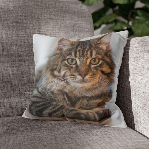 Personalized Pet Pillow Custom Photo Cushion with Dog or Cat Picture, Pet Lovers