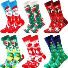 Dress Socks for Men 9-12 Mens Funny Fun Colorful Crazy Funky Crew Socks Cotton