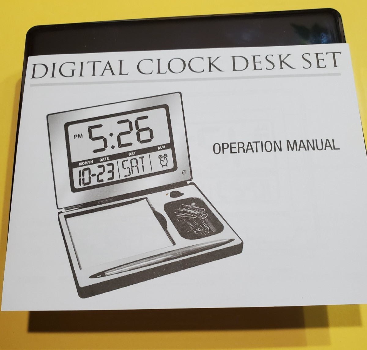 Digital Desk Clock Set, Things Remembered ,Engravable Closed
