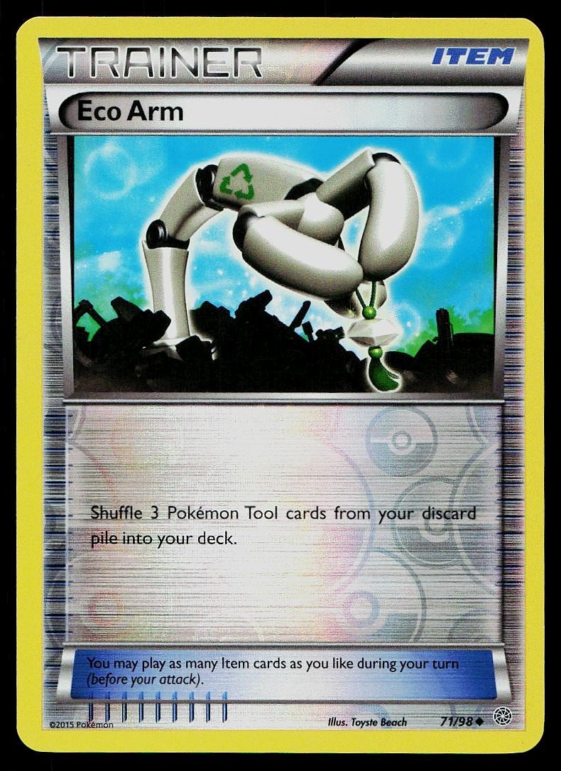 Pokemon Card Ancient Origins Eco Arm 71/98 Reverse Holo Uncommon