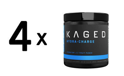 4 x Kaged Muscle Hydra-Charge, Fruit Punch - 288g (121,52 EUR/kg)