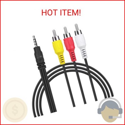 SRGTHE 5ft AV A/V TV Cable Cord Lead Compatible with Sony DCR-TRV240 DCR-TRV140