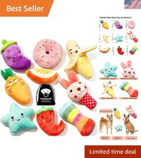 Colorful Squeaky Plush Dog Toys – 9 Pack for Anxiety