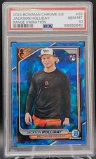 2024 Bowman Chrome Sapphire - Image Variation Jackson Holliday #26 RC PSA  10