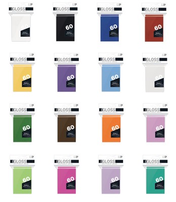 60 Ultra Pro Small Card Protector Sleeves : Gloss (62 x 89mm)
