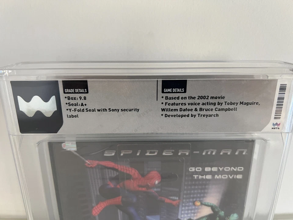 Spider-Man (PS2, Playstation 2) WATA 9.8 A+ New Sealed CGC VGA 1st Print! - Image 3 of 4