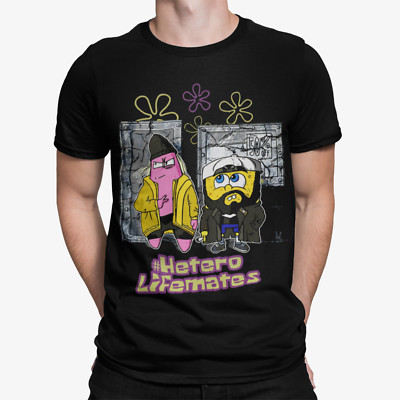 Kevin Smith Jay & Silent Bob Remix Sponge Retro 90s Mashup Official Herren T-Shirt