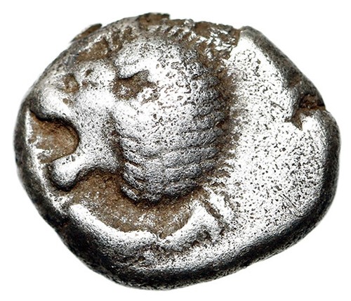 Ionia, Miletos AR Diobol "Lion / Star, Textured Rays" Rare - Picture 2 of 5