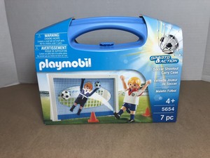 playmobil soccer shootout carry case