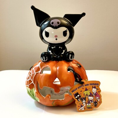 Blue Sky Clayworks Sanrio Hello Kitty Kuromi Halloween Pumpkin Candle Tealight