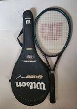 Wilson Tennis Racket Quad Comp Stretch 4 3/8 Graphite 110 W/Bag