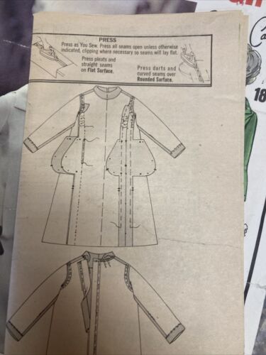 VINTAGE 1895 VOGUE PARIS ORIGINAL MUSTER "PIERRE CARDIN" GRÖSSE 10 - Bild 3 von 5