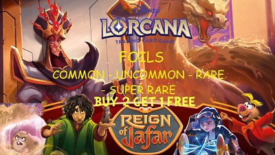 Disney Lorcana Reign of Jafar Singles - Wählen Sie Ihre Karte FOLIE